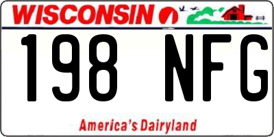 WI license plate 198NFG