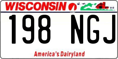 WI license plate 198NGJ