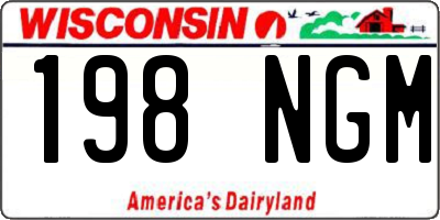 WI license plate 198NGM