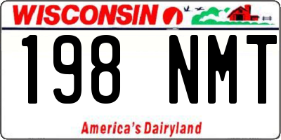 WI license plate 198NMT
