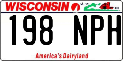 WI license plate 198NPH