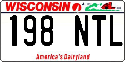 WI license plate 198NTL