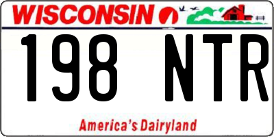 WI license plate 198NTR