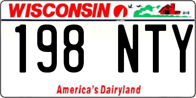 WI license plate 198NTY