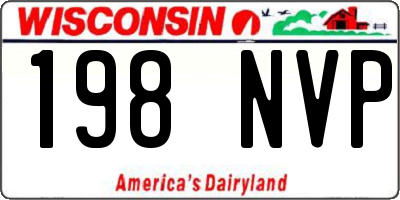 WI license plate 198NVP
