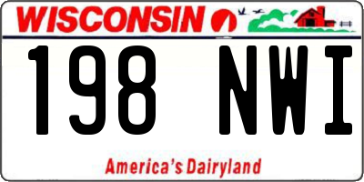WI license plate 198NWI