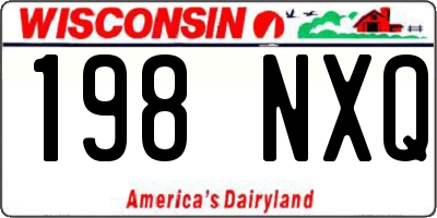 WI license plate 198NXQ