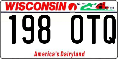 WI license plate 198OTQ