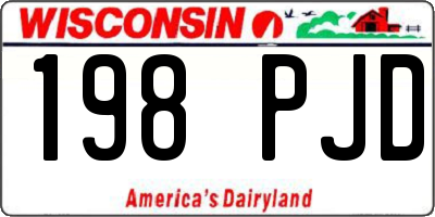 WI license plate 198PJD