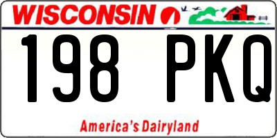 WI license plate 198PKQ