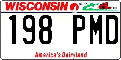 WI license plate 198PMD