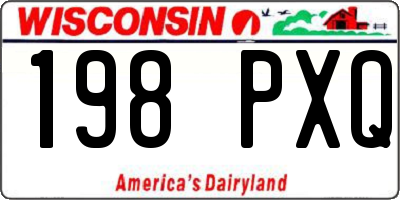 WI license plate 198PXQ