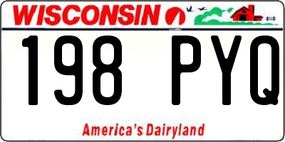 WI license plate 198PYQ