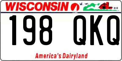 WI license plate 198QKQ