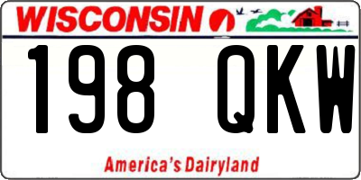 WI license plate 198QKW