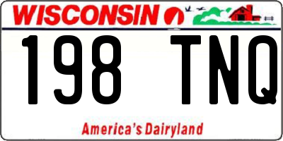 WI license plate 198TNQ