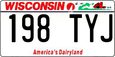 WI license plate 198TYJ