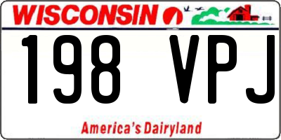 WI license plate 198VPJ