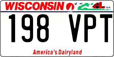 WI license plate 198VPT