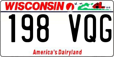 WI license plate 198VQG