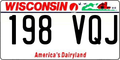 WI license plate 198VQJ