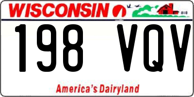 WI license plate 198VQV