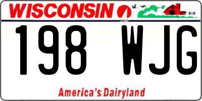 WI license plate 198WJG