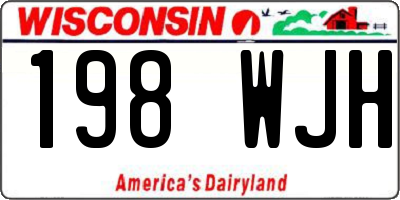 WI license plate 198WJH