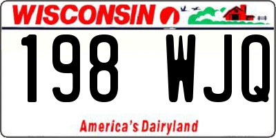 WI license plate 198WJQ