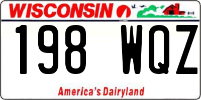 WI license plate 198WQZ