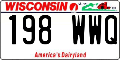 WI license plate 198WWQ