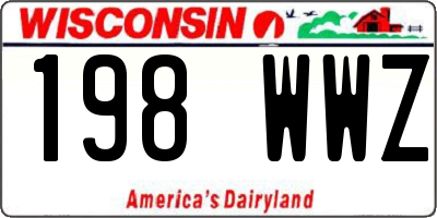 WI license plate 198WWZ