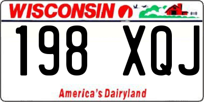 WI license plate 198XQJ
