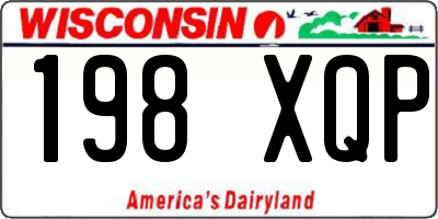 WI license plate 198XQP