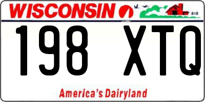 WI license plate 198XTQ