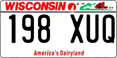 WI license plate 198XUQ