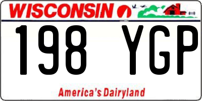 WI license plate 198YGP