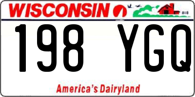 WI license plate 198YGQ