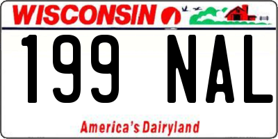 WI license plate 199NAL