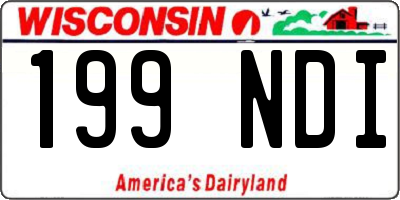 WI license plate 199NDI