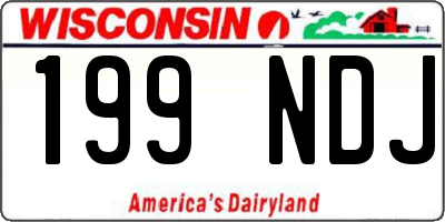 WI license plate 199NDJ
