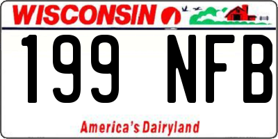 WI license plate 199NFB