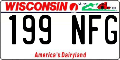 WI license plate 199NFG