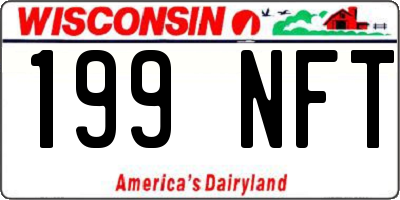 WI license plate 199NFT