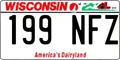 WI license plate 199NFZ