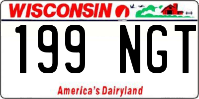 WI license plate 199NGT