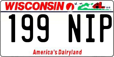 WI license plate 199NIP