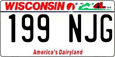 WI license plate 199NJG
