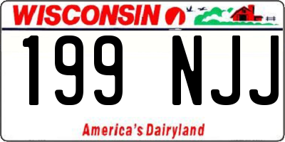 WI license plate 199NJJ