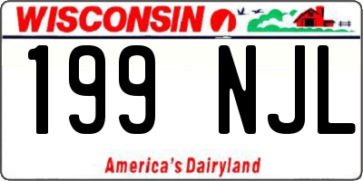WI license plate 199NJL